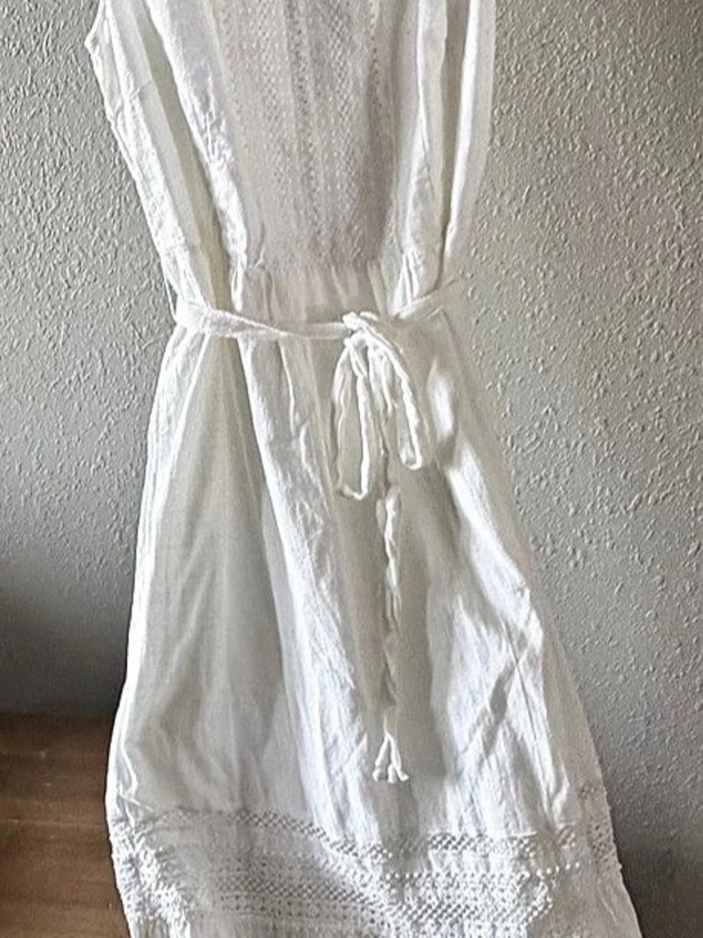 Talbots White Lace Maxi Dress Size 10 Like New